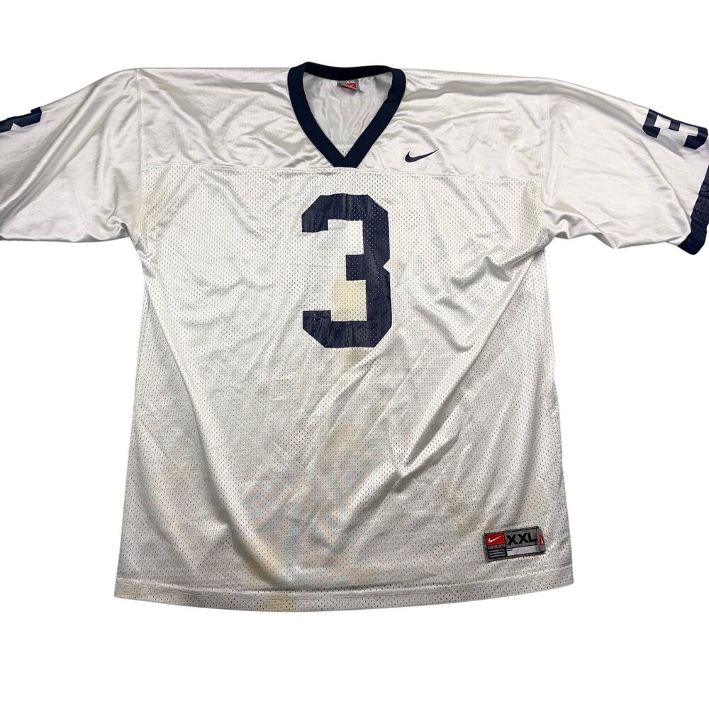 Vintage Penn State Nike Jersey Nike Team XXL White #3 y2k